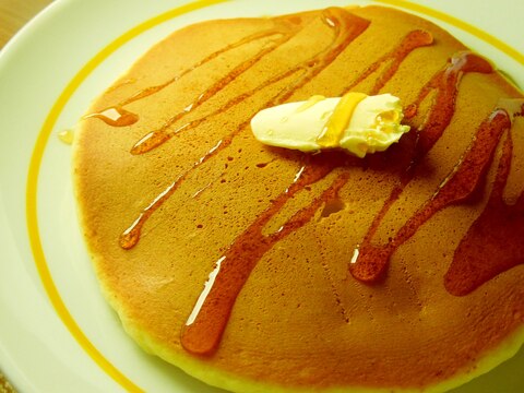 ミックス粉と水とマヨで！あっさりめホットケーキ